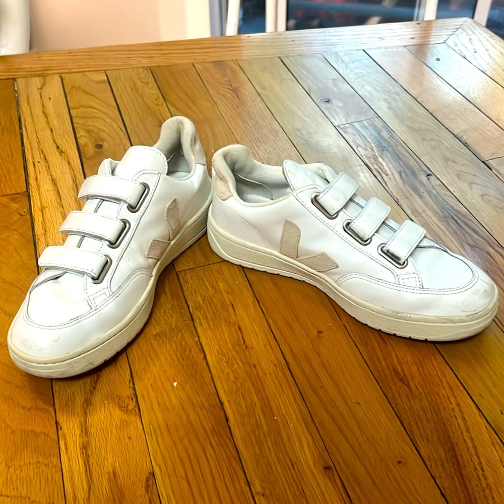 Veja Velcro white sneakers